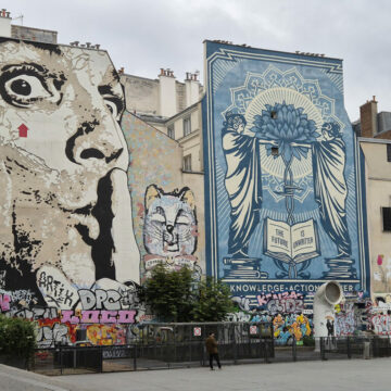 Graffiti inner City life : Voir l’ Art d’une autre manière Jef Aerosol, Shepard Fairey and Invader