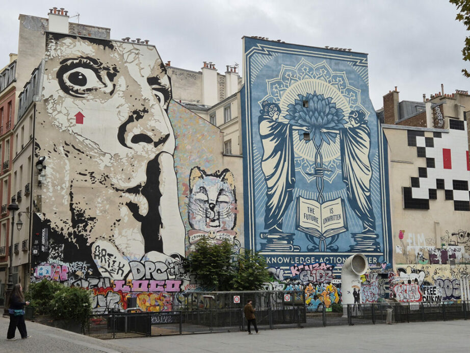 Jef Aerosol, Shepard Fairey and Invader