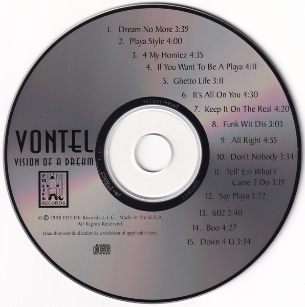 Vision Of A Dream - L'Album G-Funk le Plus Improbable de 1998Vontel - Vision Of A Dream (1998, Fo Life Records) 🎧 Firebarzzz / GFunkology Archive