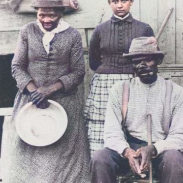 1887 Photograph of Harriet Tubman, her Husband Nelson Davis, and Their Adopted Daughter Gertie.