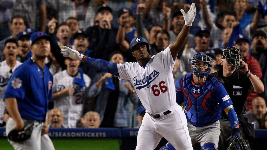 « Puig takes pitch, launches homer, gets heated » – ⚾
