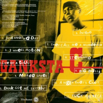 « 3 Wheel Motion » (1995) – Ganksta C et le Dallas G-Funk – Ganksta C – 3 Wheel Motion (Stepchild) – Firebarzzz / GFunkology Archive "3 Wheel Motion" (1995) - Ganksta C et le Dallas G-Funk - Ganksta C - 3 Wheel Motion (Stepchild) - Firebarzzz / GFunkology Archive
